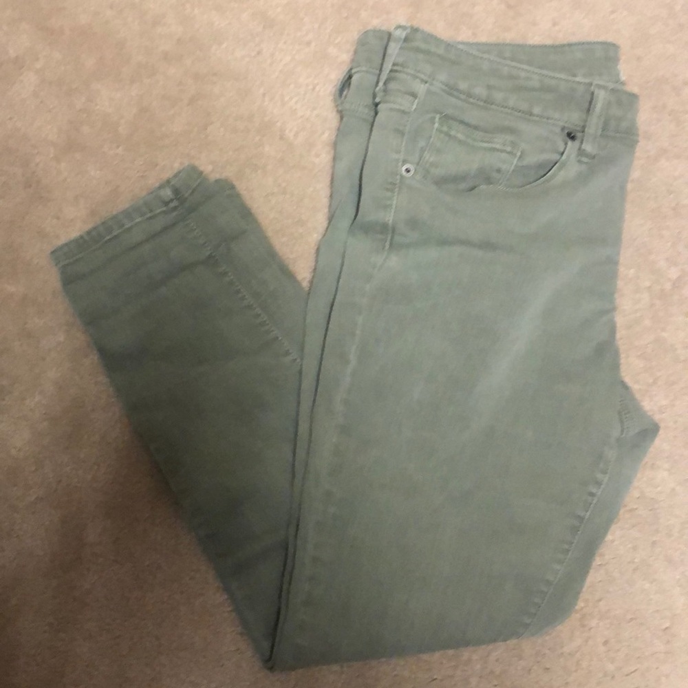 Olive green jeans